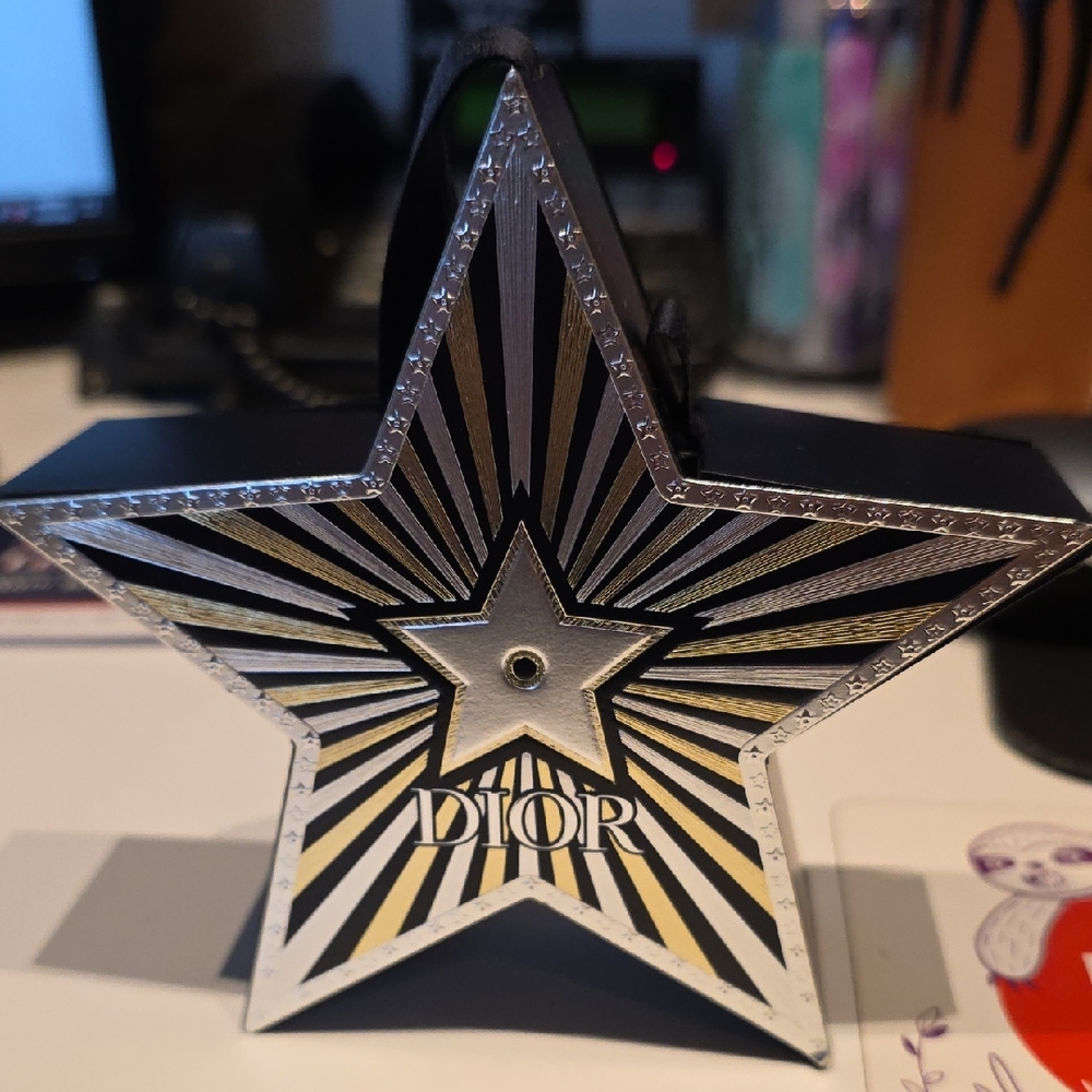Dior Silver and Black Star Ornament